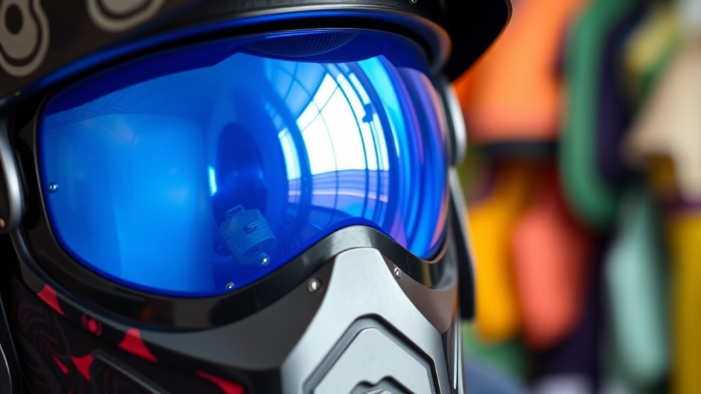 attaching visors to helmets