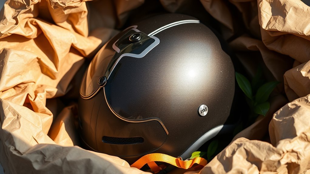 biodegradable helmet packaging benefits