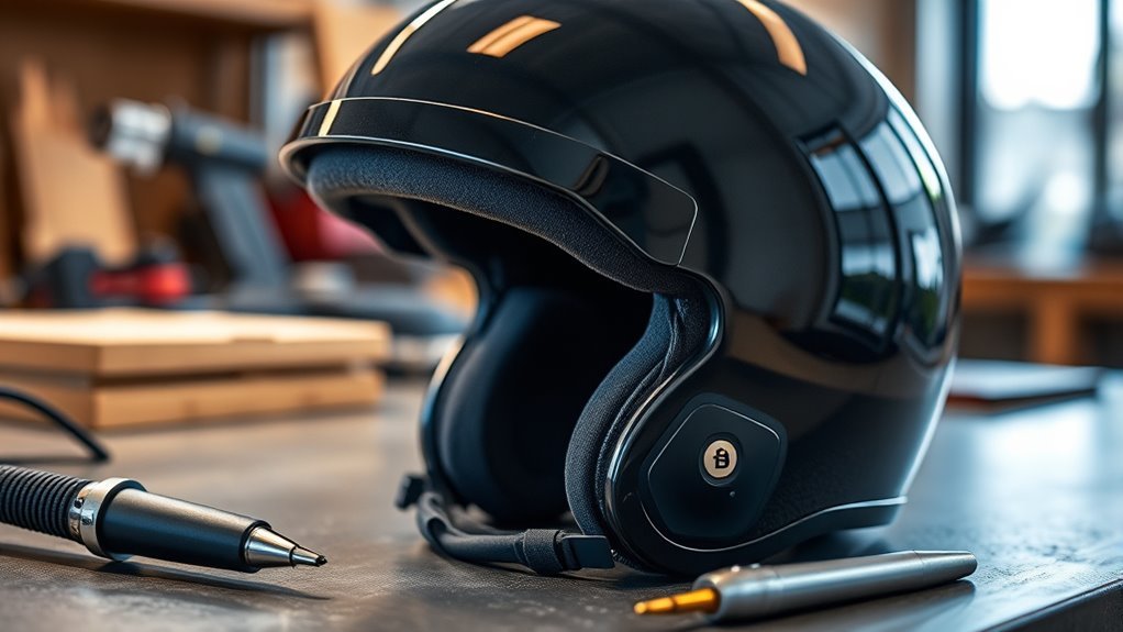 bluetooth audio helmet design