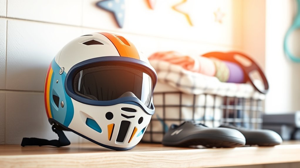clean and disinfect helmet