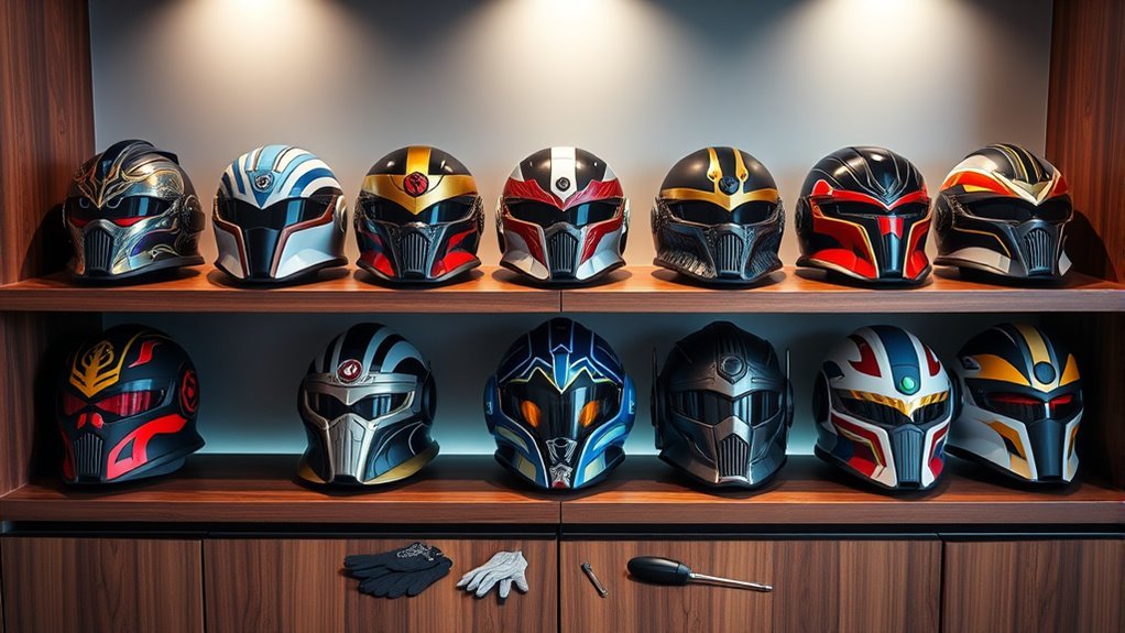 cosplay helmet storage strategies