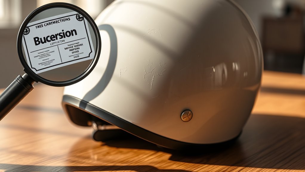counterfeit helmet safety signs