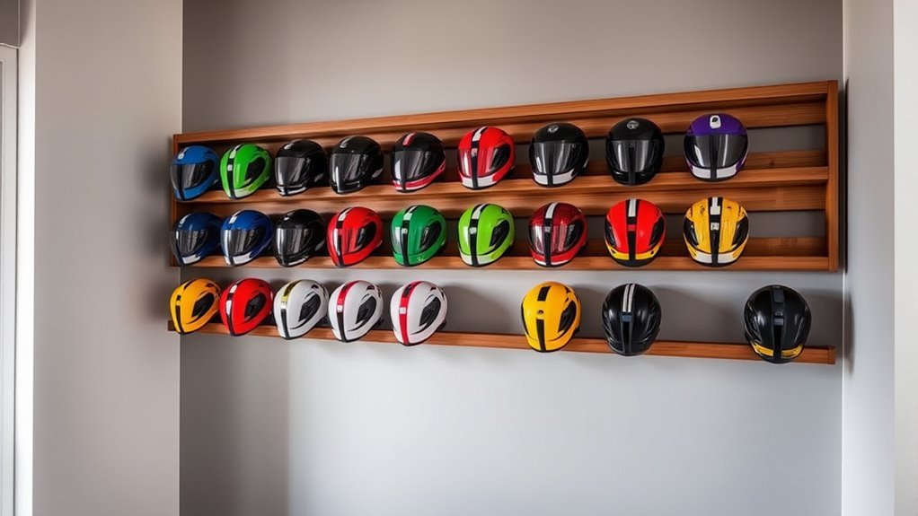 creative helmet storage ideas