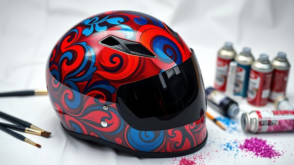 custom helmet paint choices