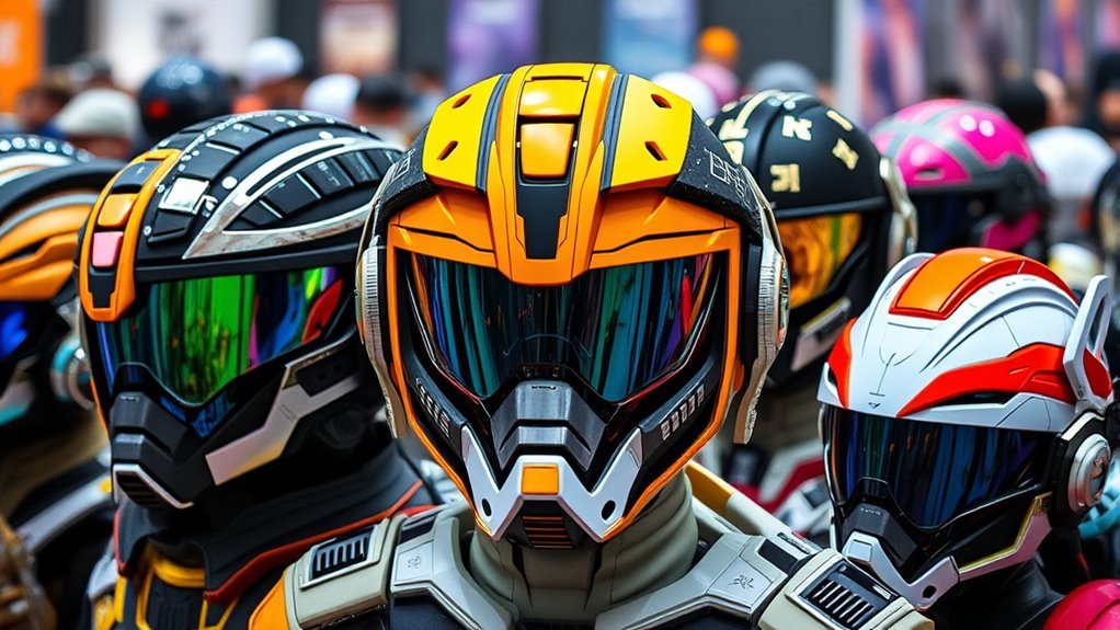 customizable modular cosplay helmets