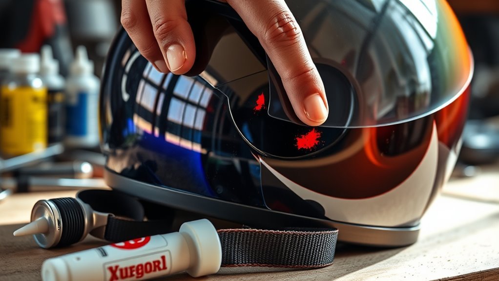 diy helmet scratch repair
