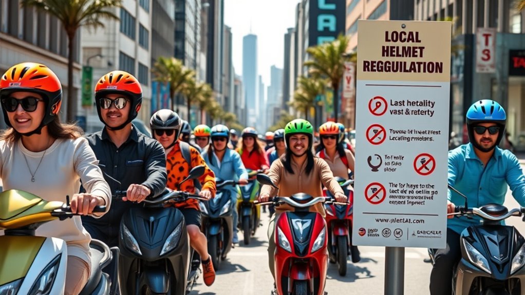 e scooter helmet regulations overview