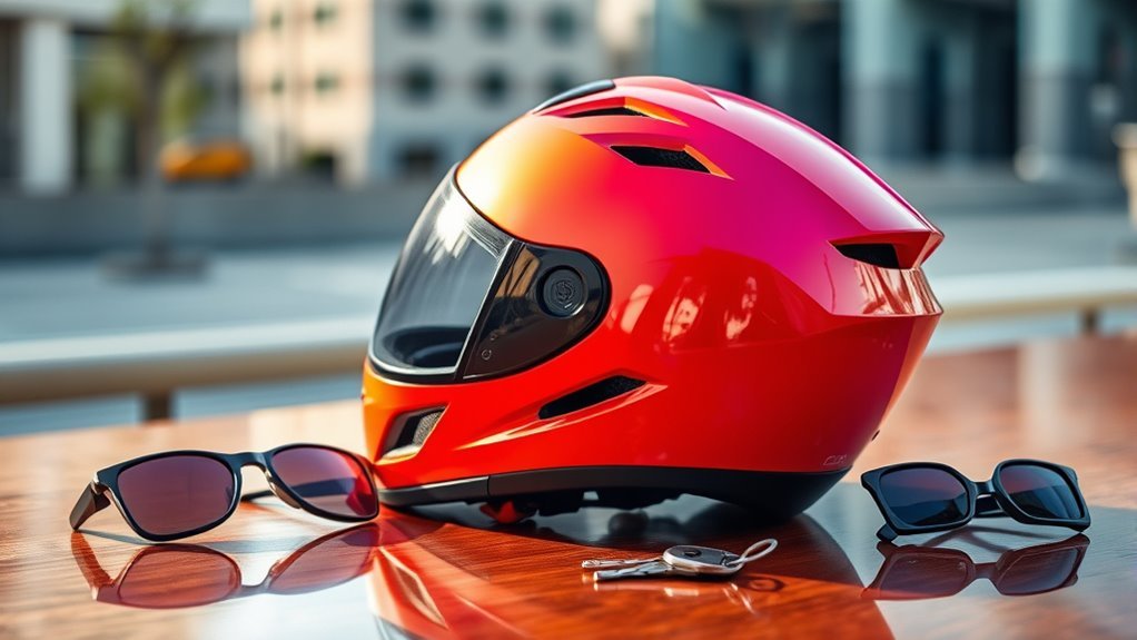 electric scooter helmet features