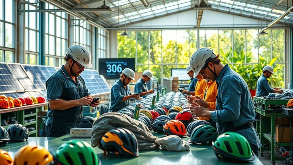 energy efficient helmet production techniques