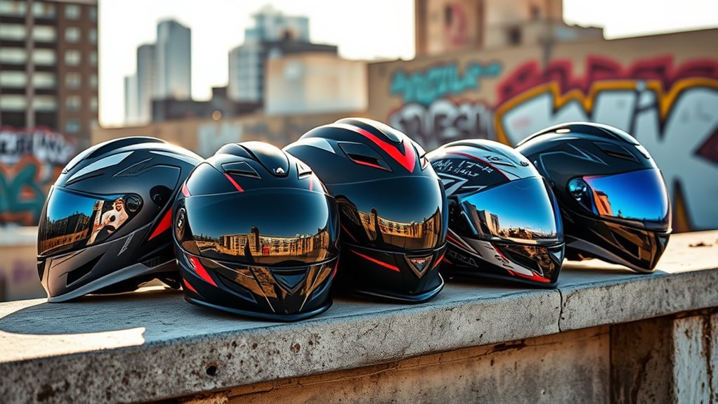 fashionable and functional helmets