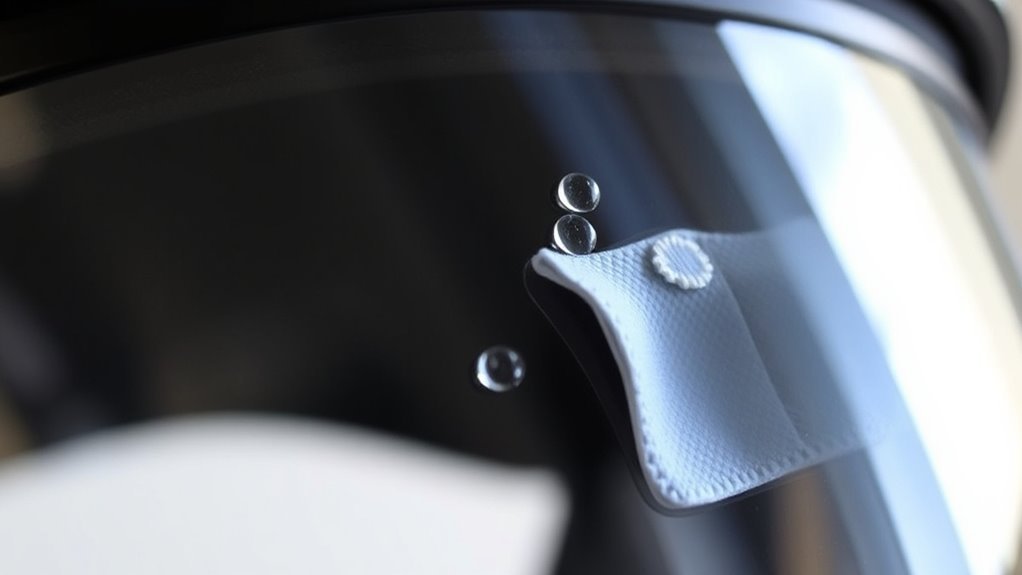 gentle cleaning for visors