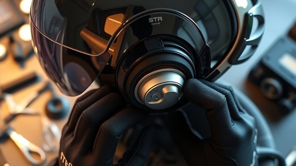 helmet audio gear installation