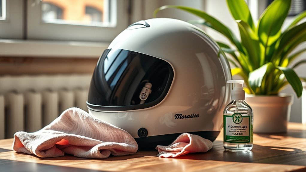 helmet cleaning and maintenance