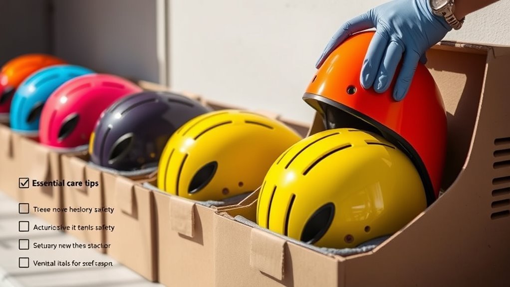helmet cleaning and preparation