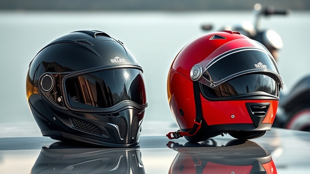 helmet coverage and materials