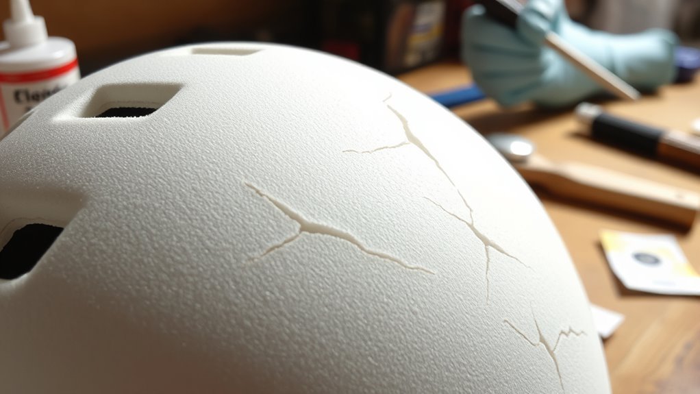 helmet crack evaluation importance