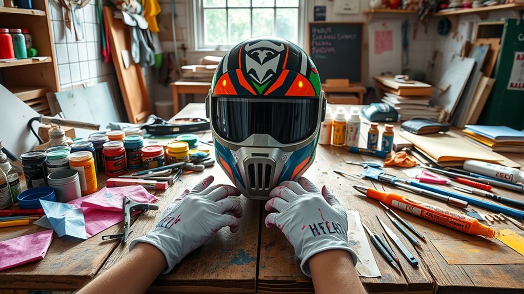 helmet creation materials essential
