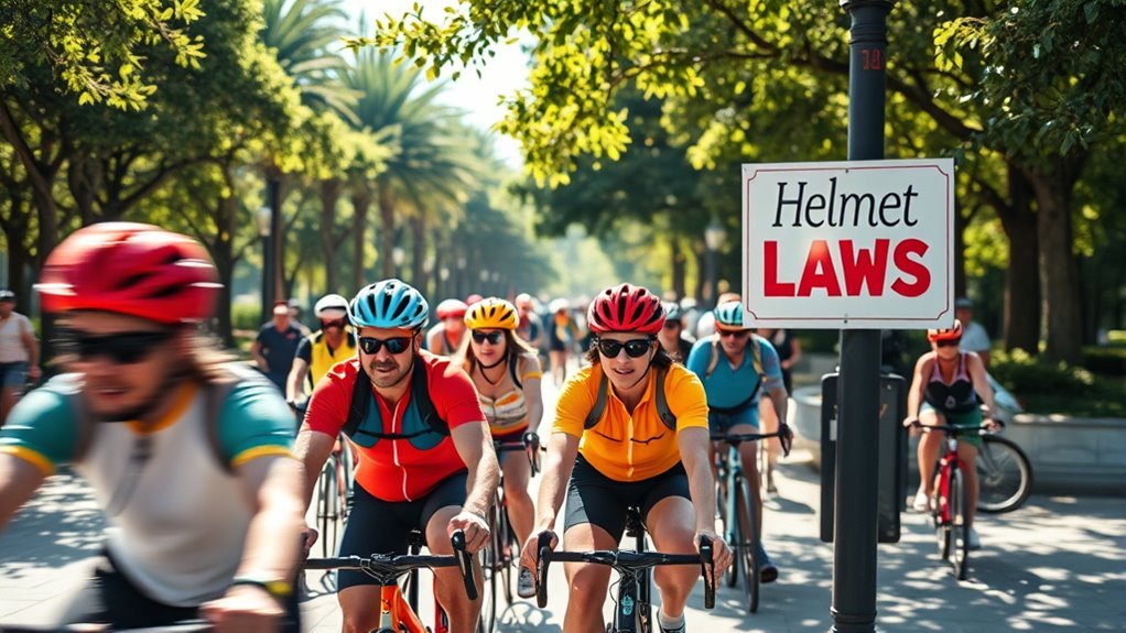 helmet laws affect participation