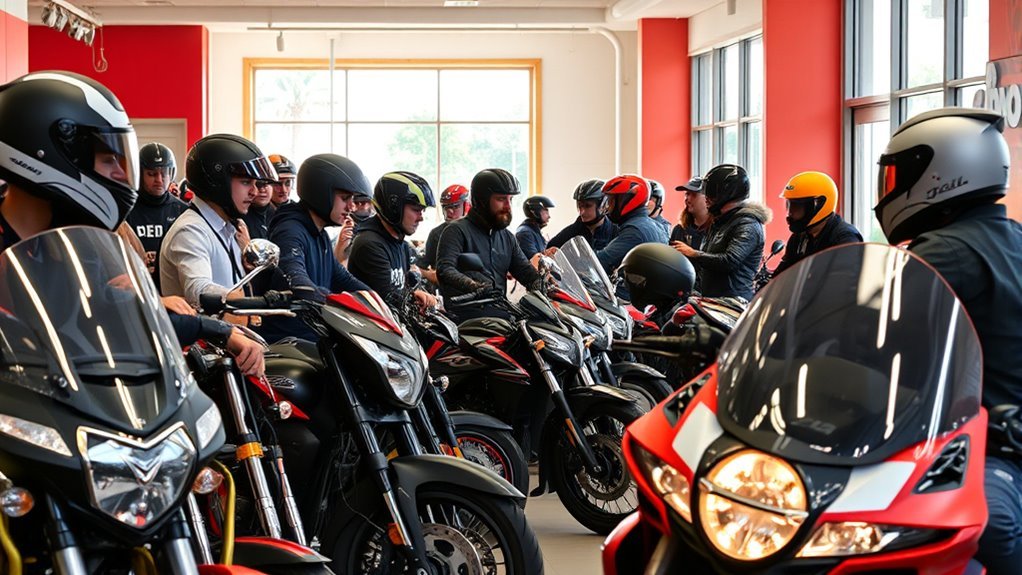 helmet laws affect sales