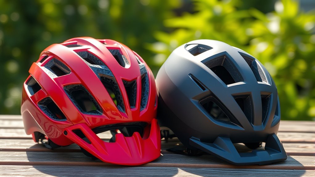 helmet material impact differences
