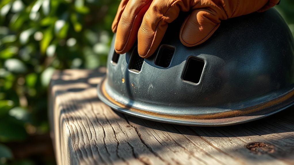 helmet outer shell inspection