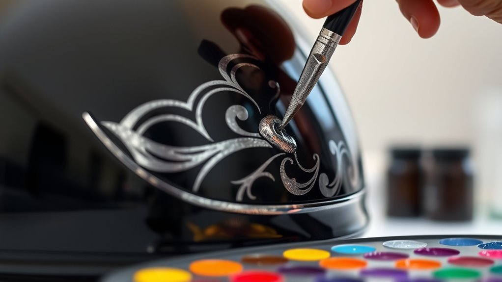 helmet preparation for painting