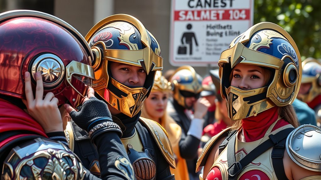 helmet safety in cosplay