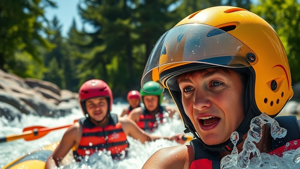 helmet safety in rafting