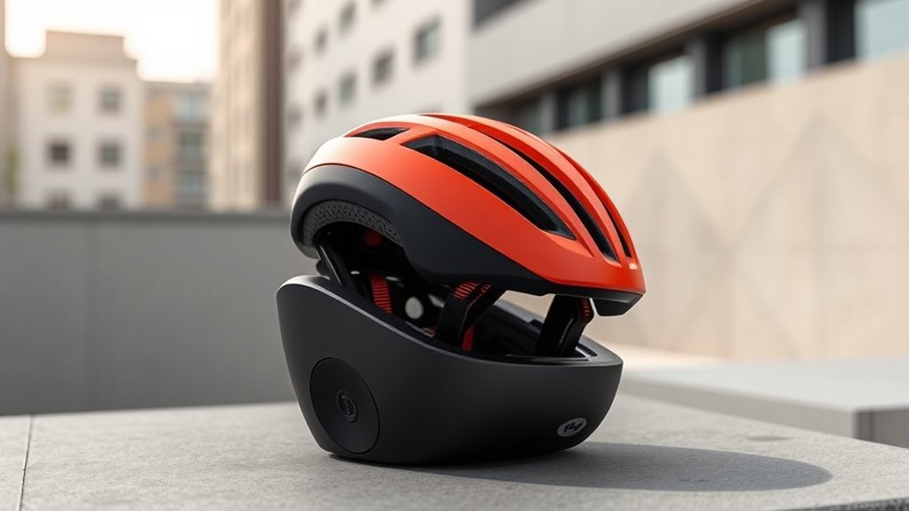 helmet storage for safety