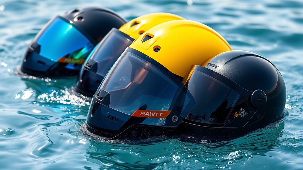 helmet visor enhances safety