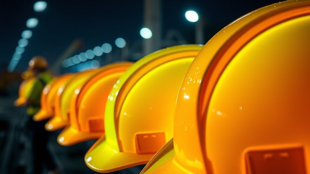 high visibility hard hat safety