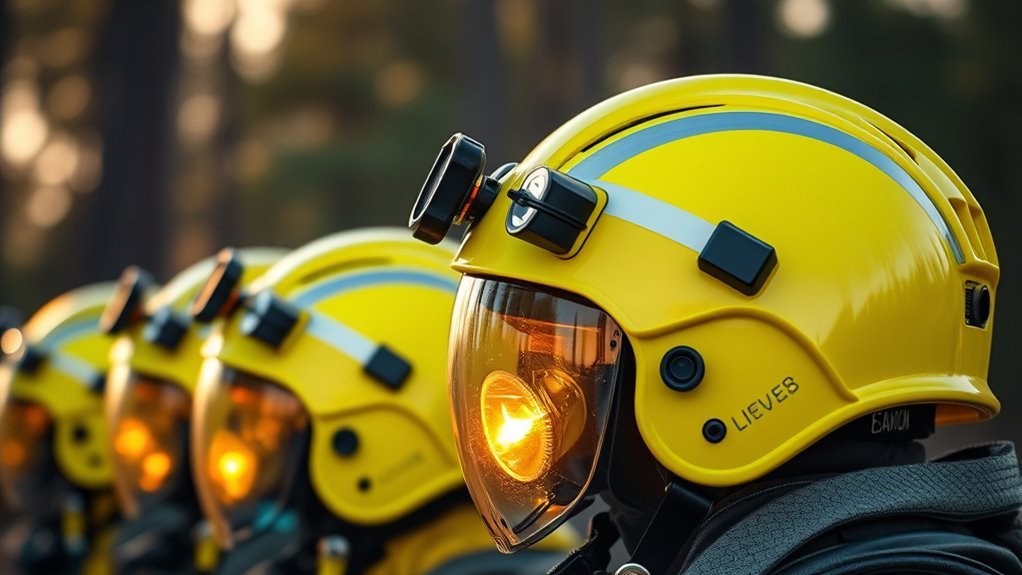 high visibility safety helmets