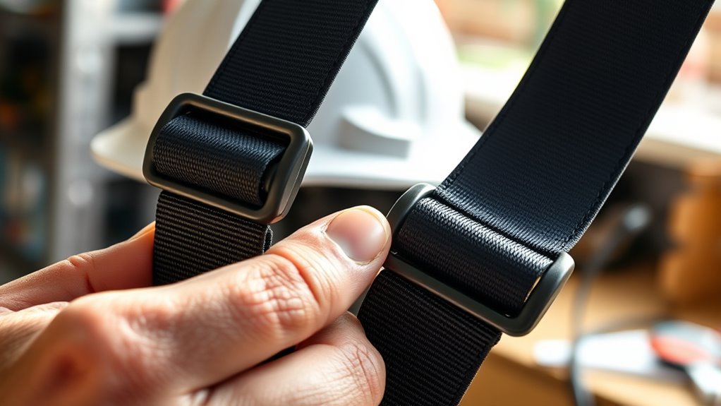 inspect helmet straps regularly