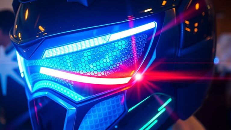 led enhanced cosplay helmets