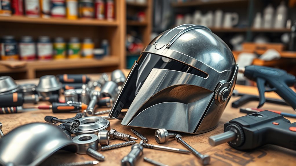 mandalorian helmet construction guide