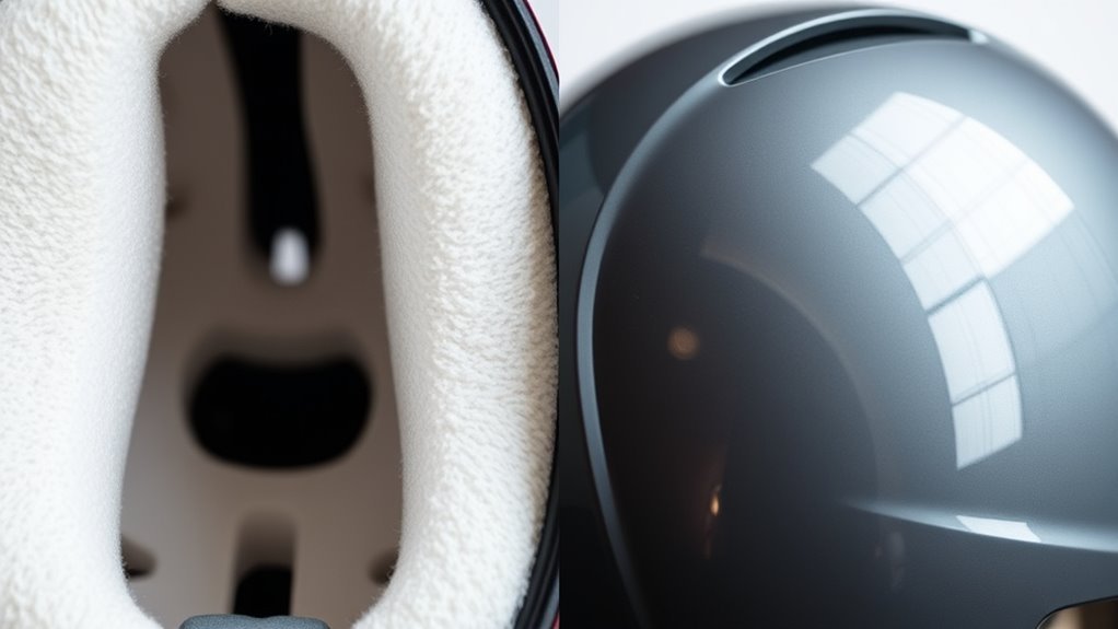 material properties impact helmets