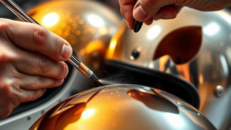 metallic helmet painting techniques