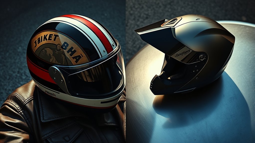 nostalgic charm of retro helmets