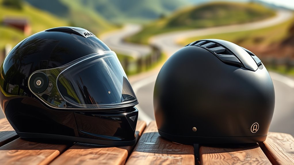 open face helmet advantages and disadvantages