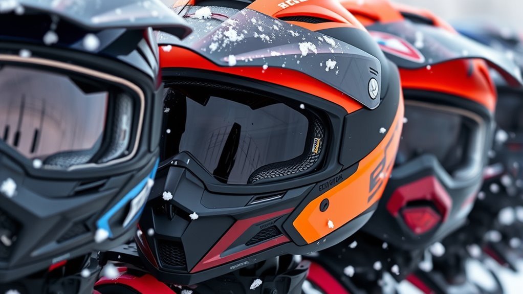 open face helmet challenges cold