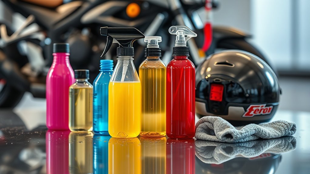 proper visor cleaning products