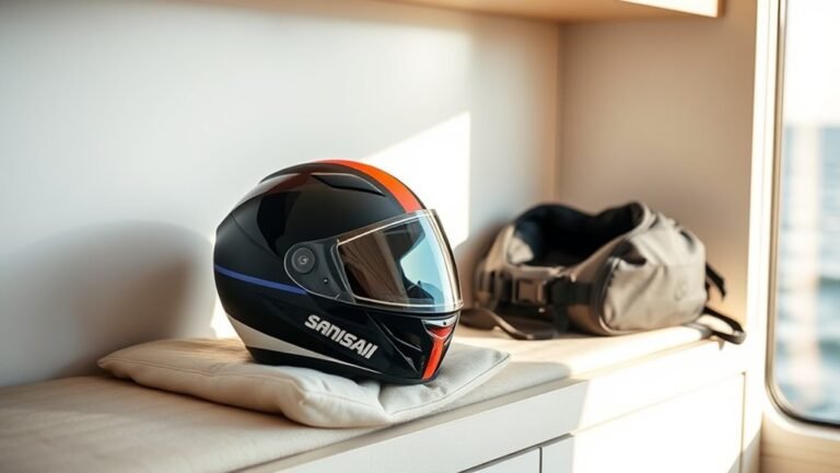 proper water sports helmet storage