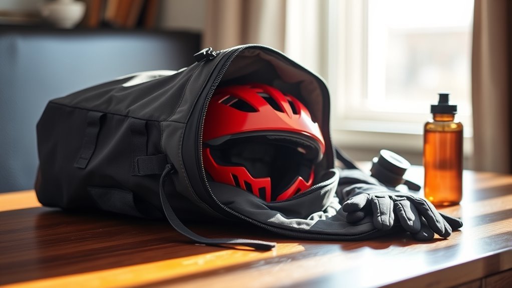 protective helmet transport options