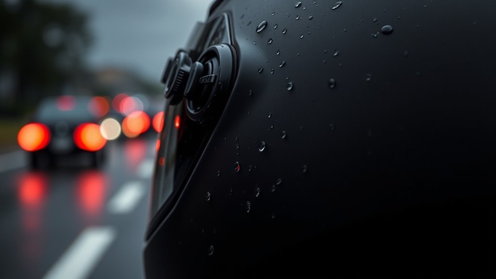 rain ready helmet features