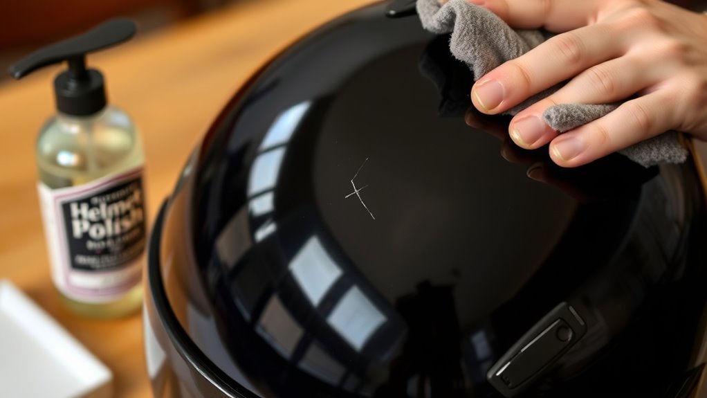 repair minor helmet scratches