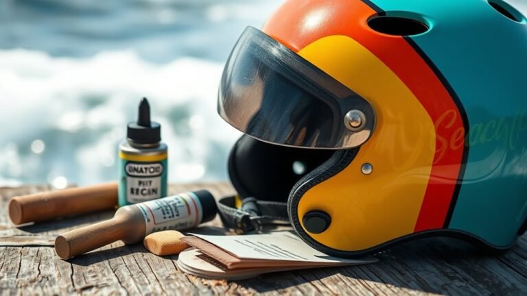 repairing water sports helmets