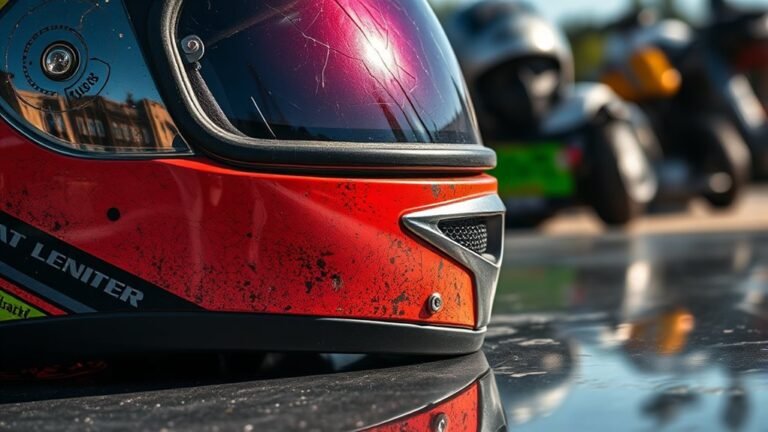 replace motorcycle helmet regularly