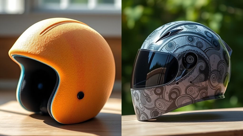 resin helmets enhance protection