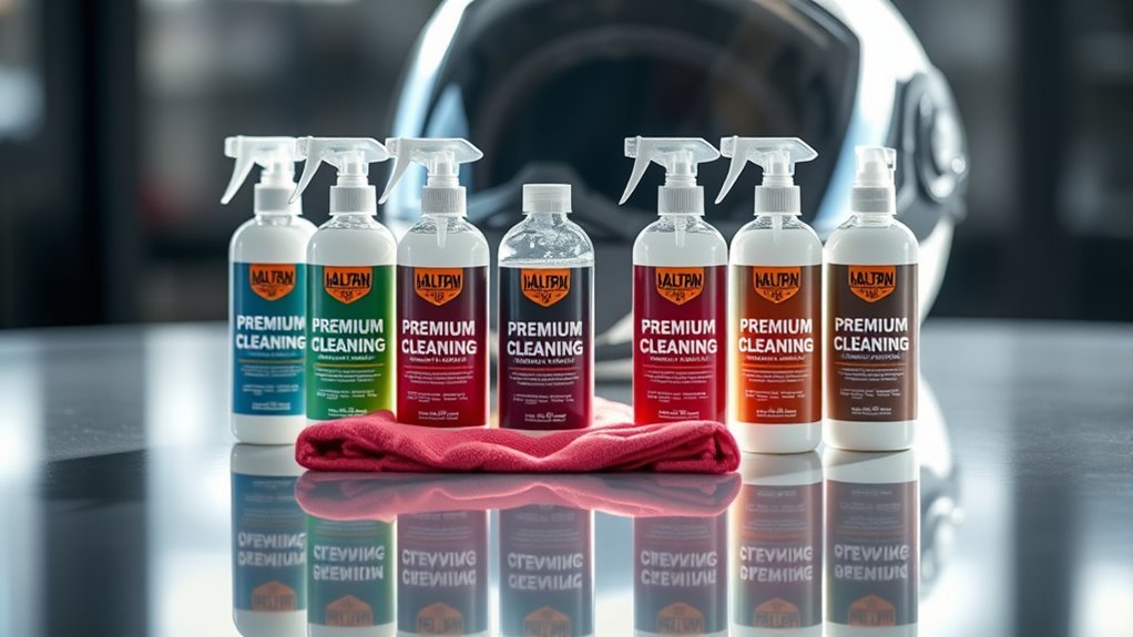 safe visor cleaning solutions