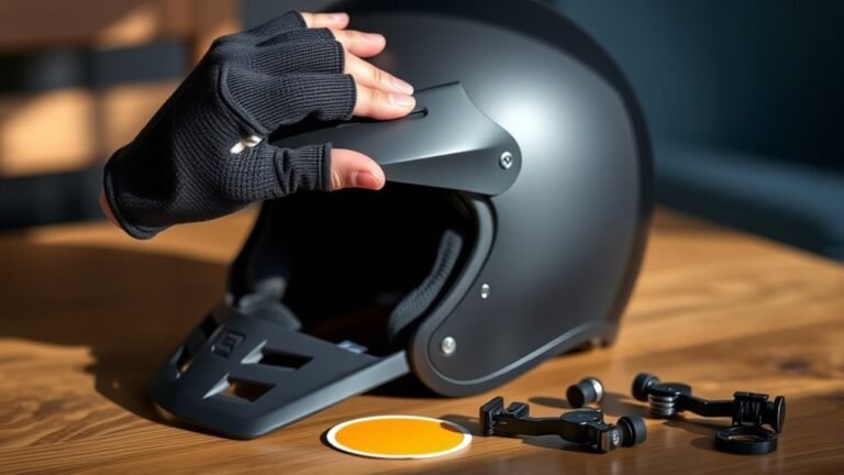 securely attach helmet accessories